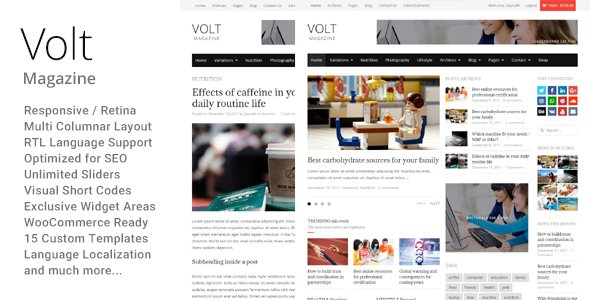 Volt WordPress theme