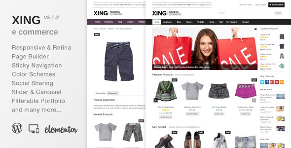 Xing WordPress theme