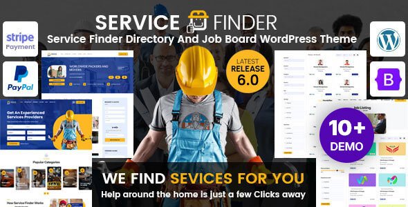 Service Finder WordPress theme