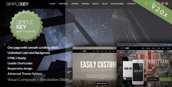SimpleKey WordPress theme