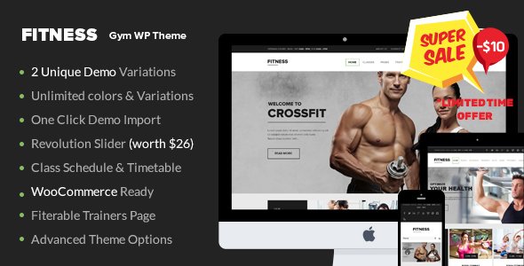 Gym WordPress Theme WordPress theme