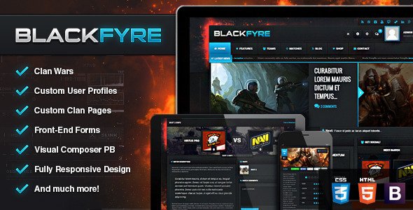 Blackfyre WordPress theme