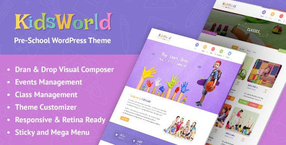 KidsWorld WordPress theme