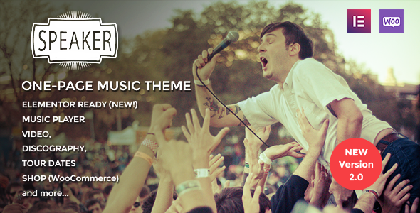 Speaker WordPress theme