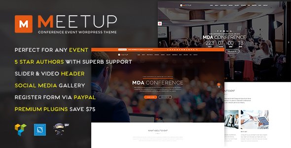 Meetup WordPress theme