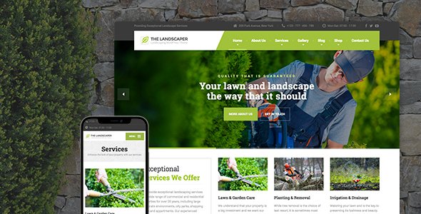 The Landscaper WordPress theme