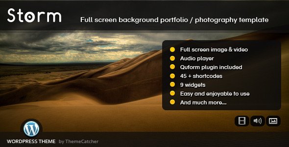Storm WordPress WordPress theme