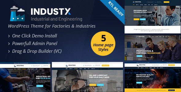 Industx WordPress theme