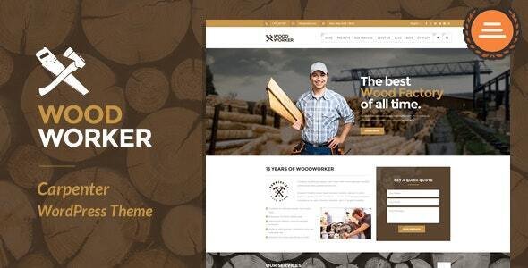 WoodWorker WordPress theme