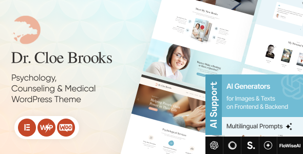 Cloe Brooks WordPress theme