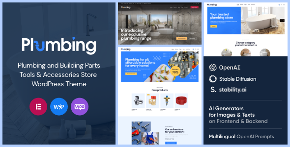 Plumbing Building WordPress theme