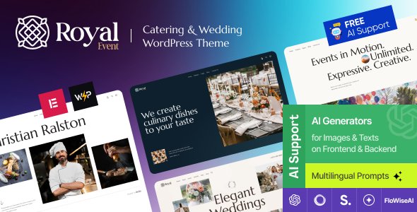 Royal Event WordPress theme