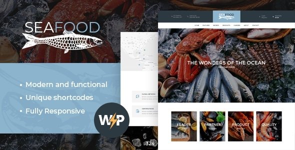 SeaFood Company WordPress theme