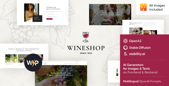 WineShop WordPress theme