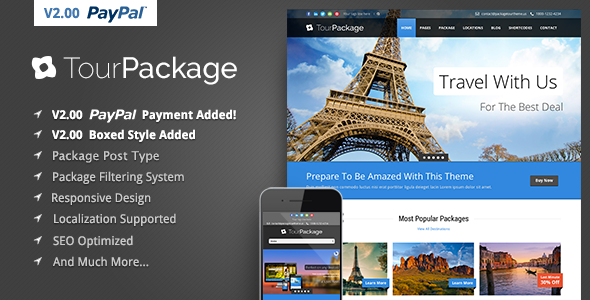 Tour Package WordPress theme
