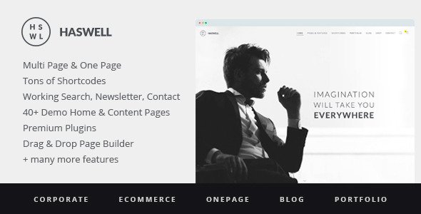 Haswell WordPress theme