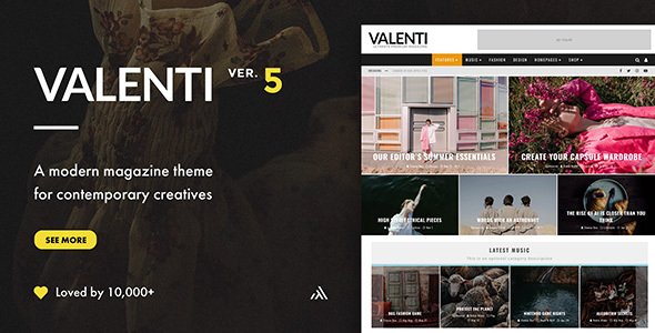 Valenti WordPress theme