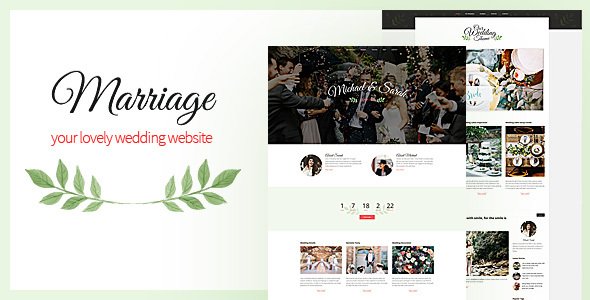 Marriage WordPress theme