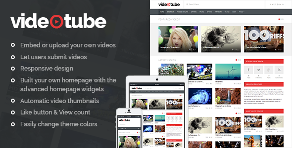VideoTube WordPress theme