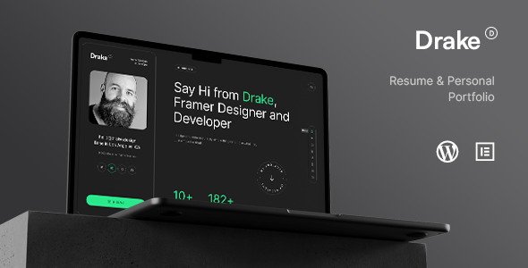 Drake Portfolio Theme WordPress theme