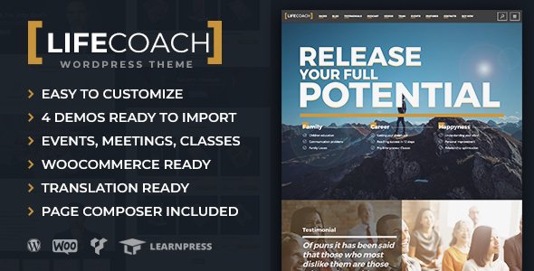 Life Coach WordPress Theme WordPress theme
