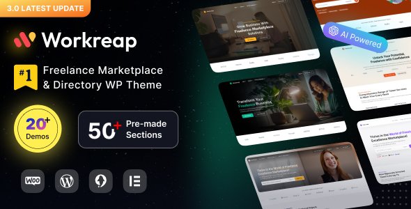 Workreap WordPress theme