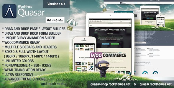 Quasar WordPress theme