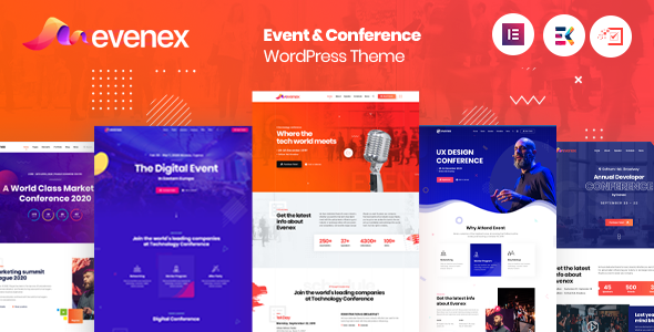 Evenex Event Conference WordPress Theme WordPress theme