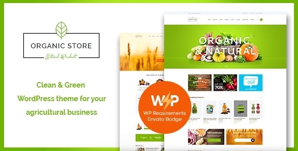 Organic Store WordPress theme