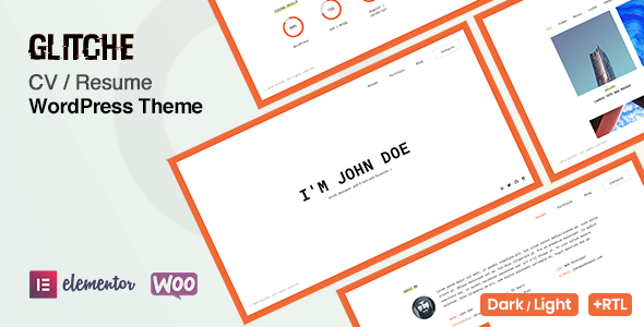 Glitche WordPress theme