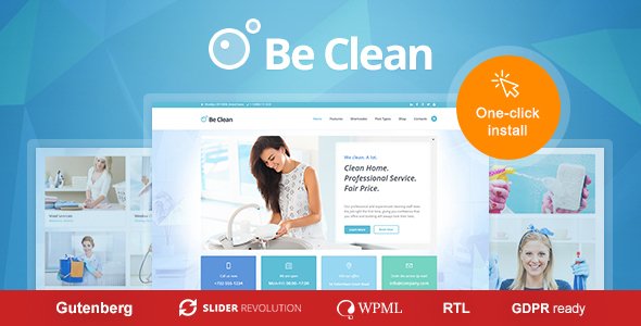 Be Clean WordPress theme