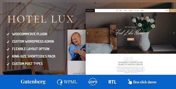 Hotel Lux WordPress theme