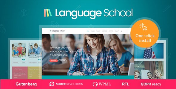 Language School WordPress theme