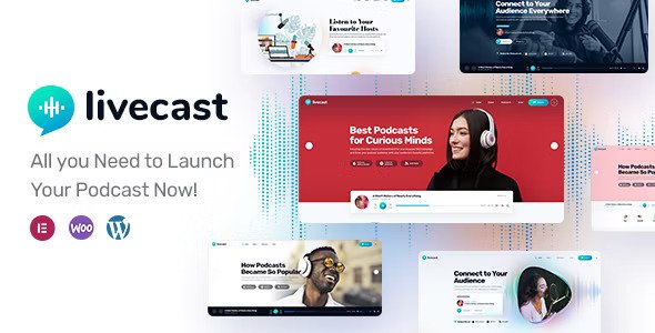 Livecast WordPress theme
