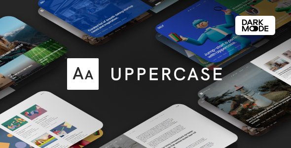 Uppercase WordPress theme