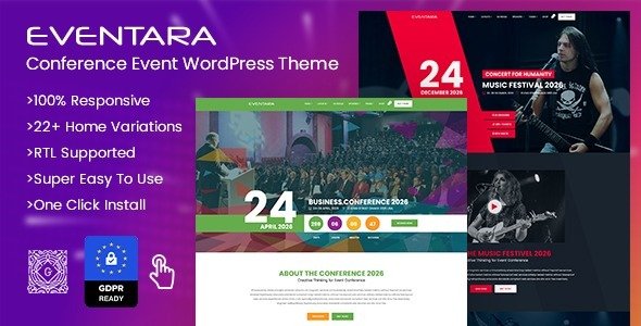 Eventara WordPress theme