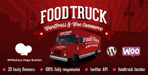 Food Truck & Restaurant 20 Styles WordPress theme