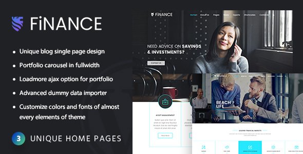 Finance Consultant WordPress theme