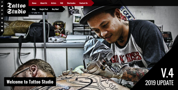 Tattoo Studio WordPress theme