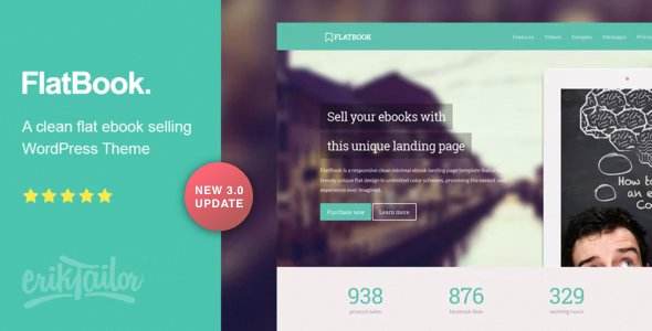 FlatBook WordPress theme
