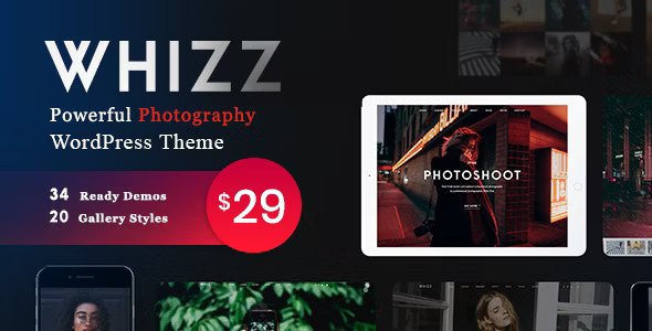 Whizz Photography WordPress Theme WordPress theme