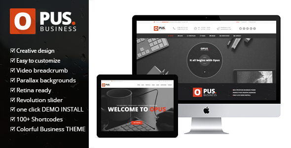 Opus Business WordPress theme