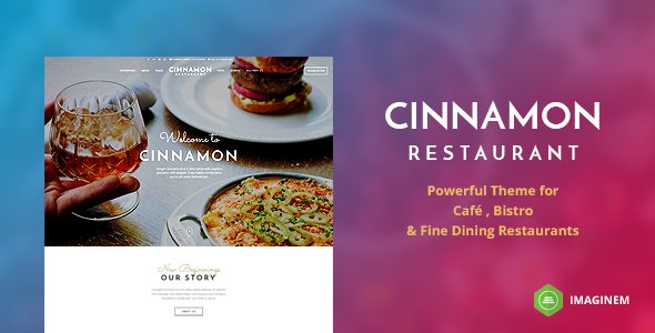Cinnamon Restaurant Theme for WordPress WordPress theme