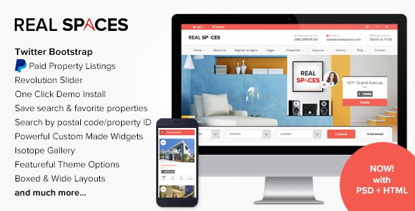 Real Spaces WordPress theme