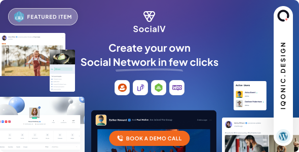 SocialV WordPress theme