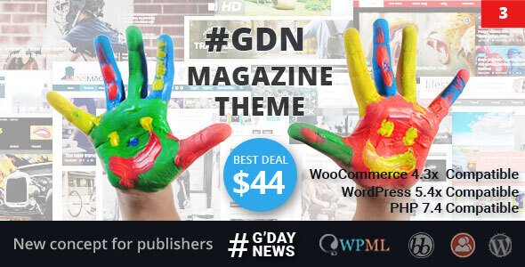 GDN Magazine Theme WordPress theme