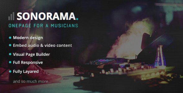 Sonorama WordPress theme