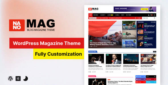 NanoMag WordPress theme