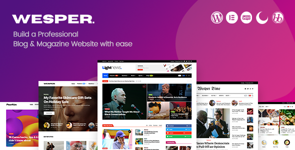 Wesper WordPress theme