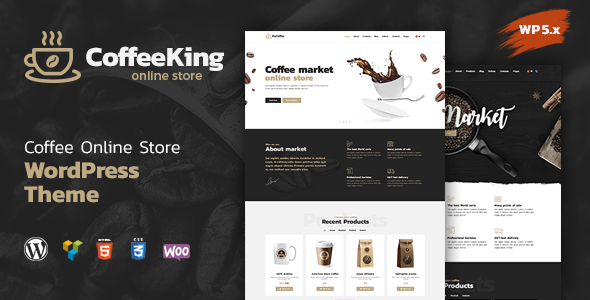 CoffeeKing WordPress theme